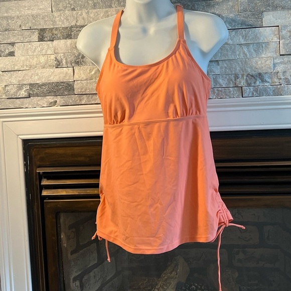 Yonique Peach Tankini Swim Top – Size Small NWT - Picture 1 of 4